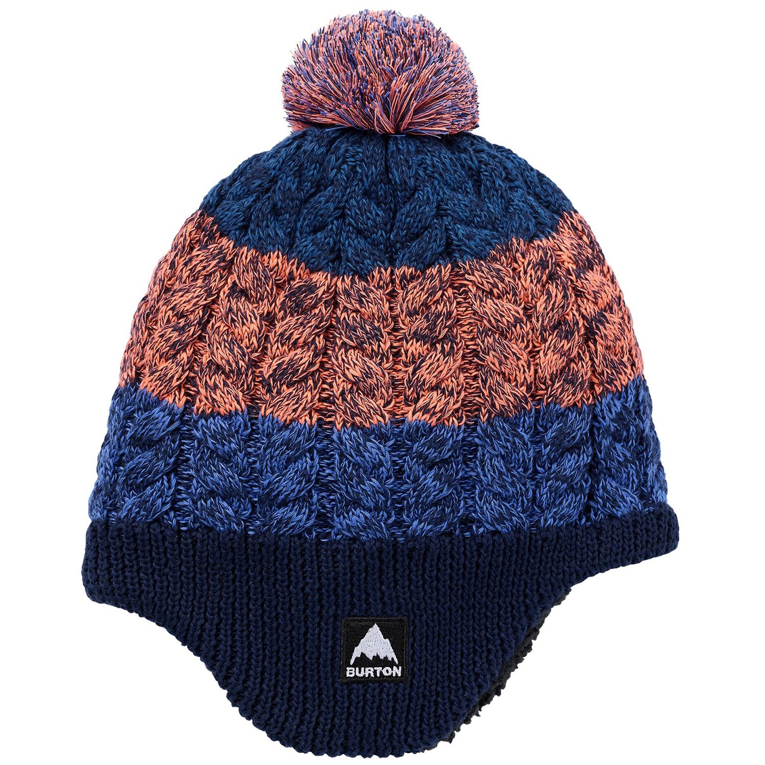 

Шапка - Ушанка для малышей Burton с подкладкой из флиса, синий