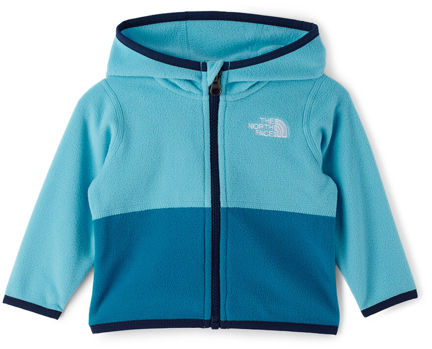 

Голубая толстовка с капюшоном на молнии Glacier The North Face Kids