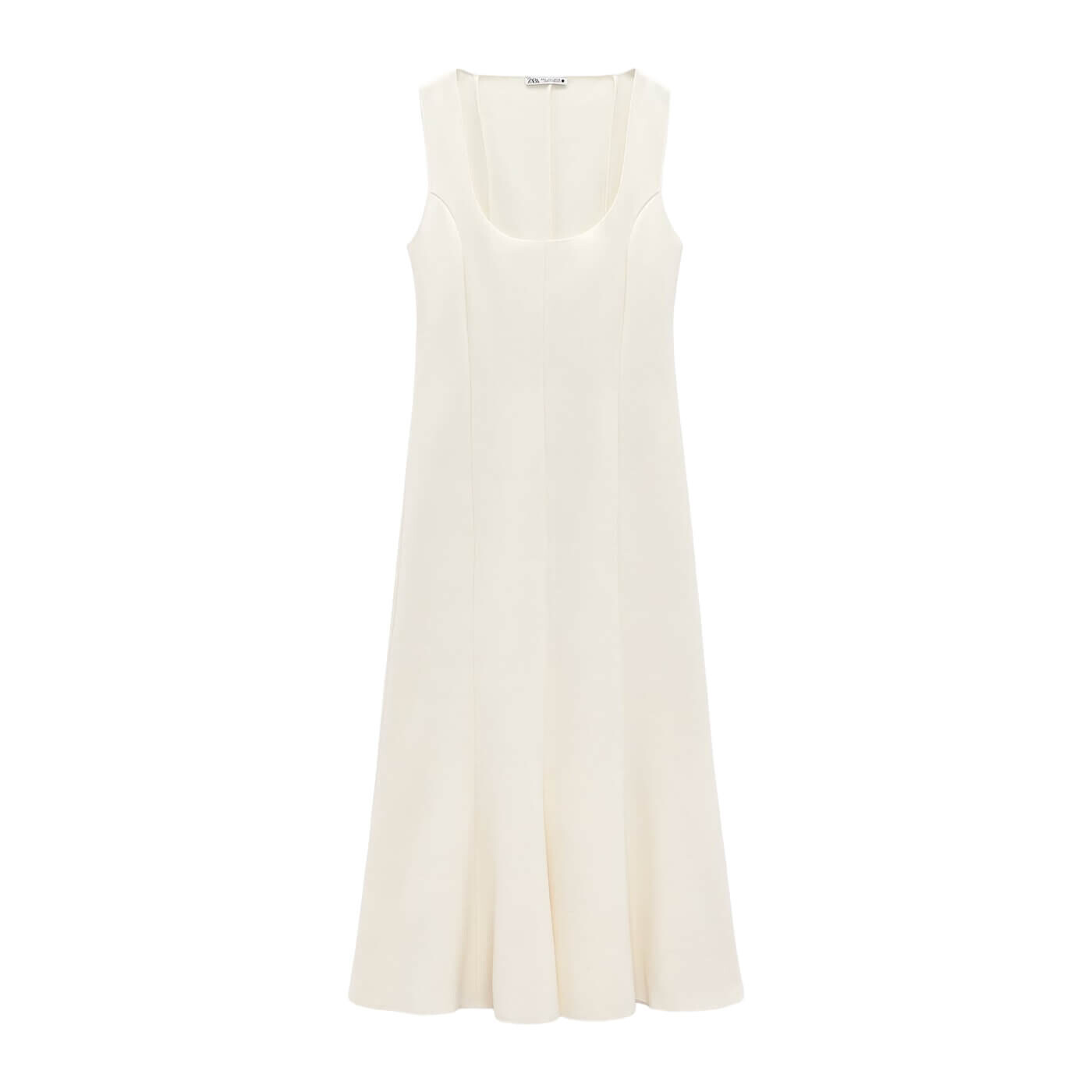 

Платье Zara Strappy Midi, экрю