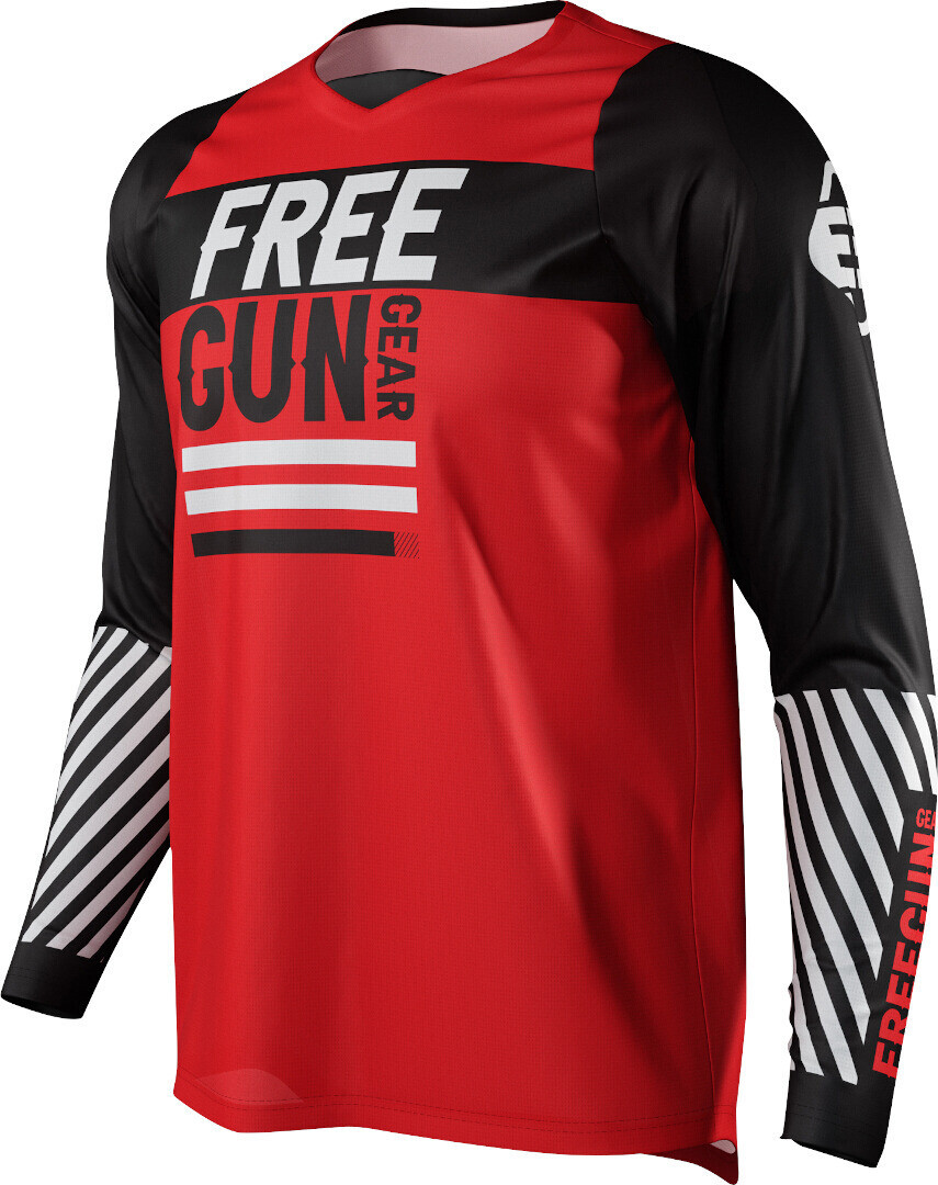 

Кофта Джерси детская Freegun Devo Danger для мотокросса, красный/черный