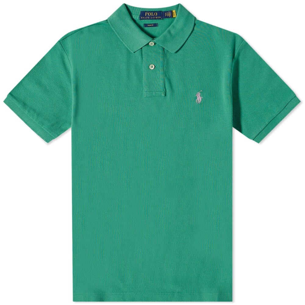 

Футболка Polo Ralph Lauren Slim Fit Polo, Зеленый