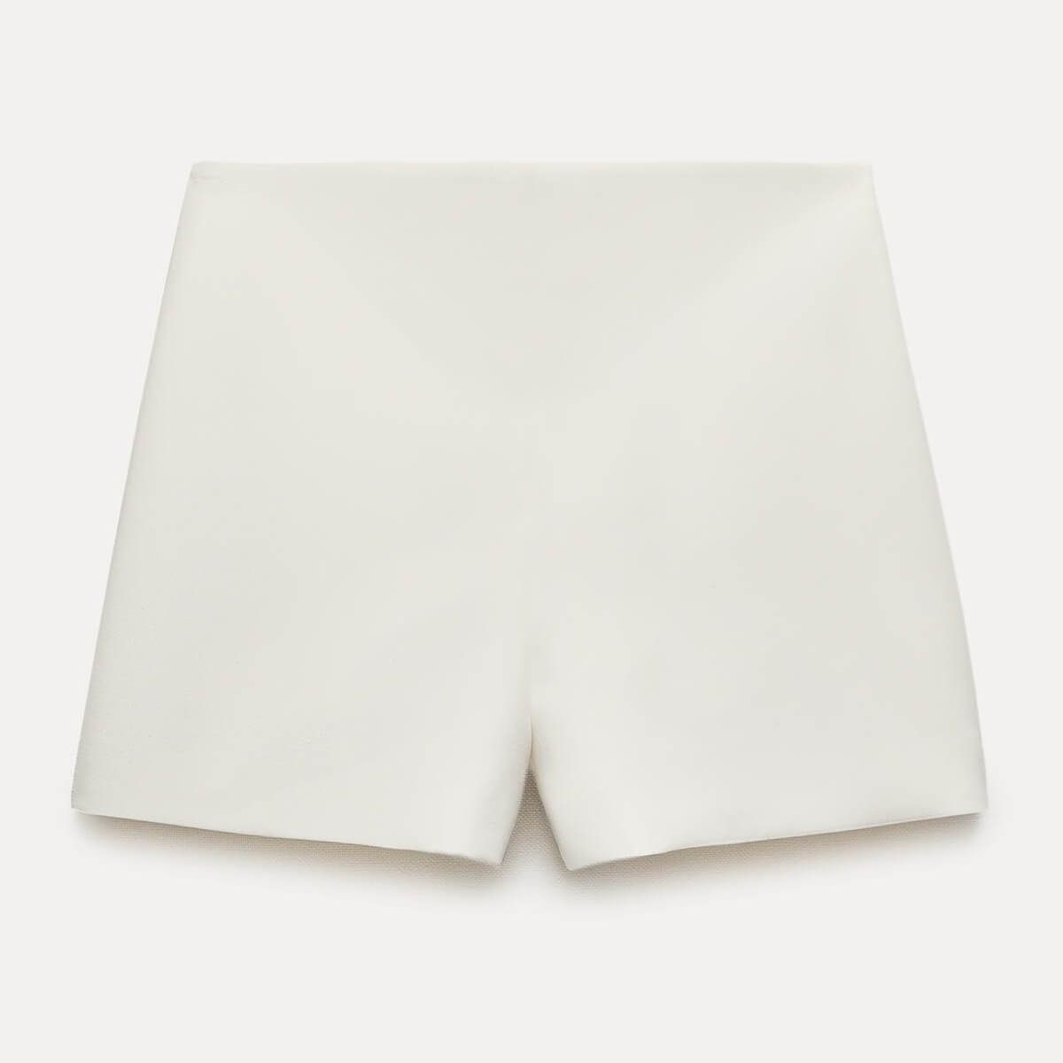 Шорты Zara ZW Collection High-waist, светло-бежевый шорты zara linen blend high waist bermuda светло бежевый