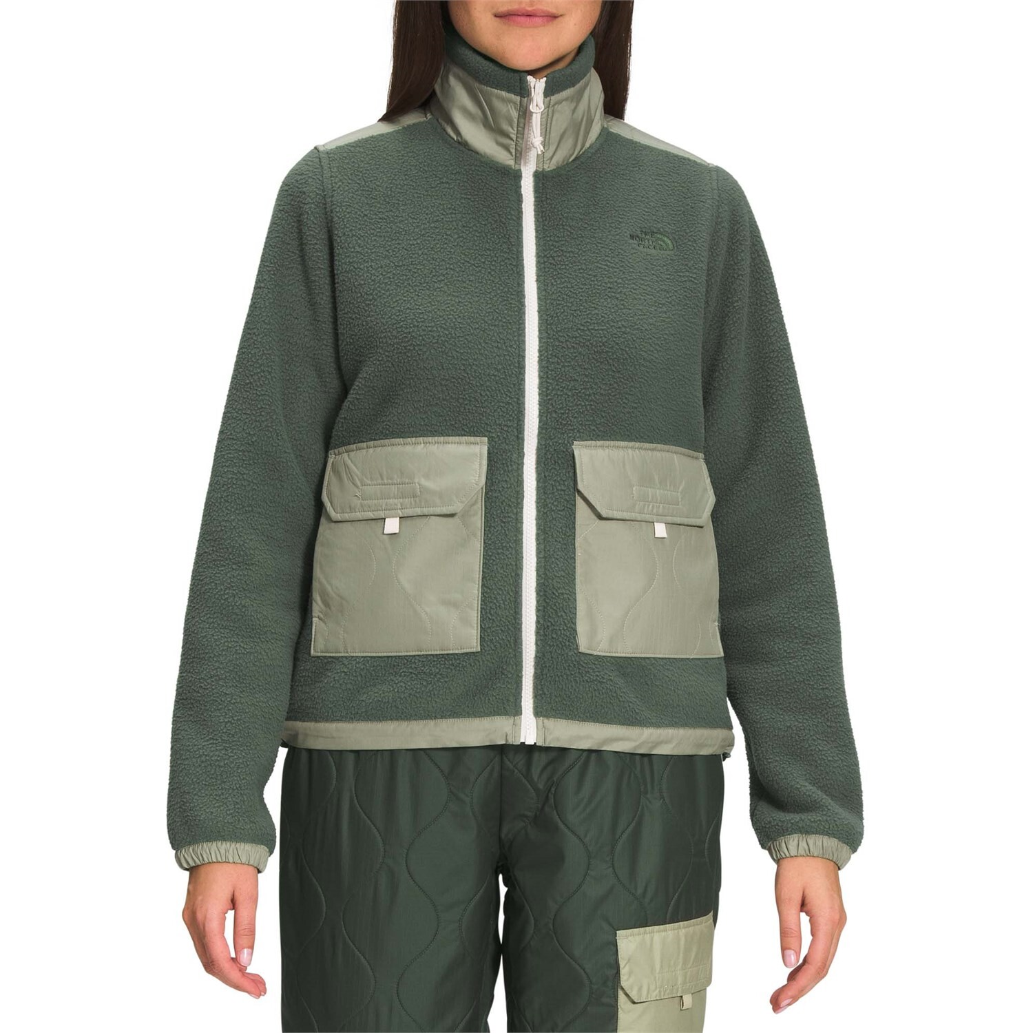 

Куртка The North Face Royal Arch с молнией во всю длину, тмин, Серый