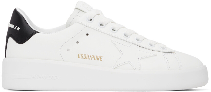 

Белые кожаные кроссовки Purestar Golden Goose