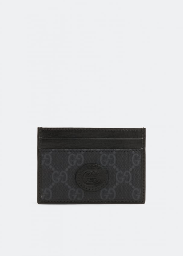 Картхолдер GUCCI Money clip card case , черный картхолдер gucci ophidia card case серый