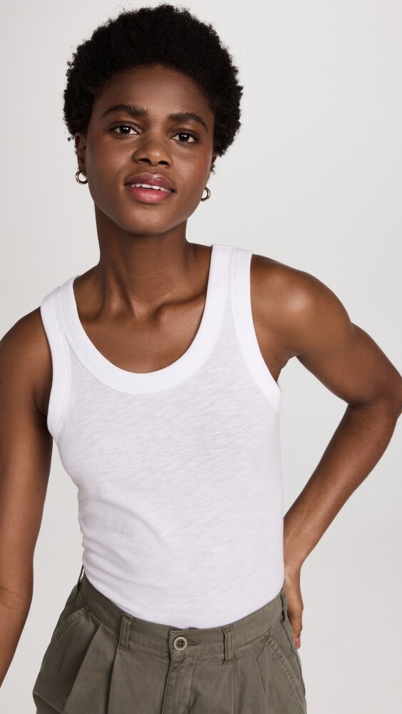 

Топ Madewell Whisper Cotton Scoopneck Tank