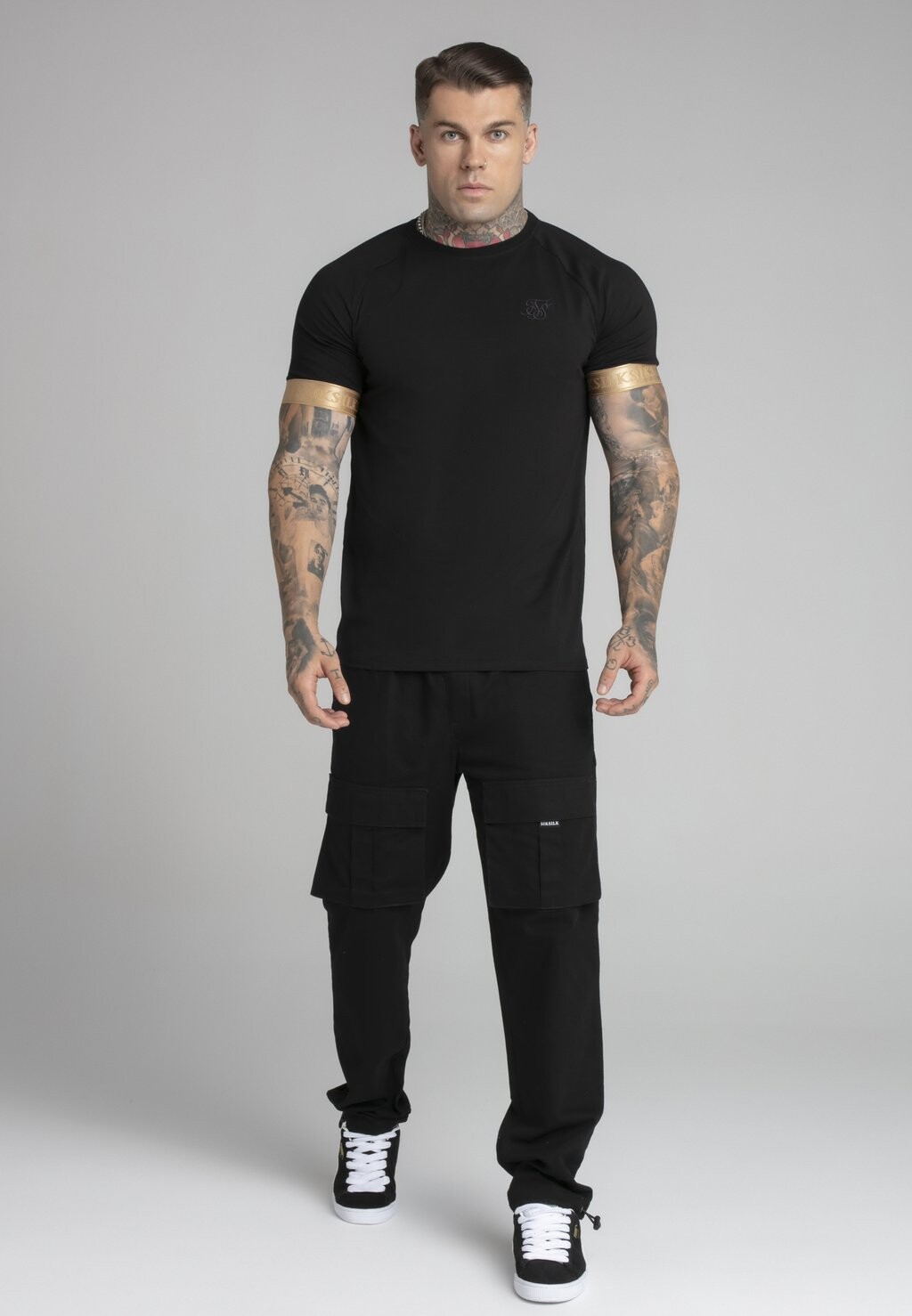 

Футболка с принтом Tech SIKSILK, черный