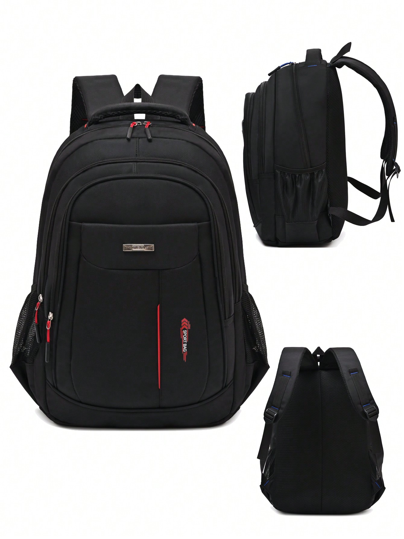Усиленная водонепроницаемая сумка большой вместимости, красный дорожный рюкзак большой вместимости черный