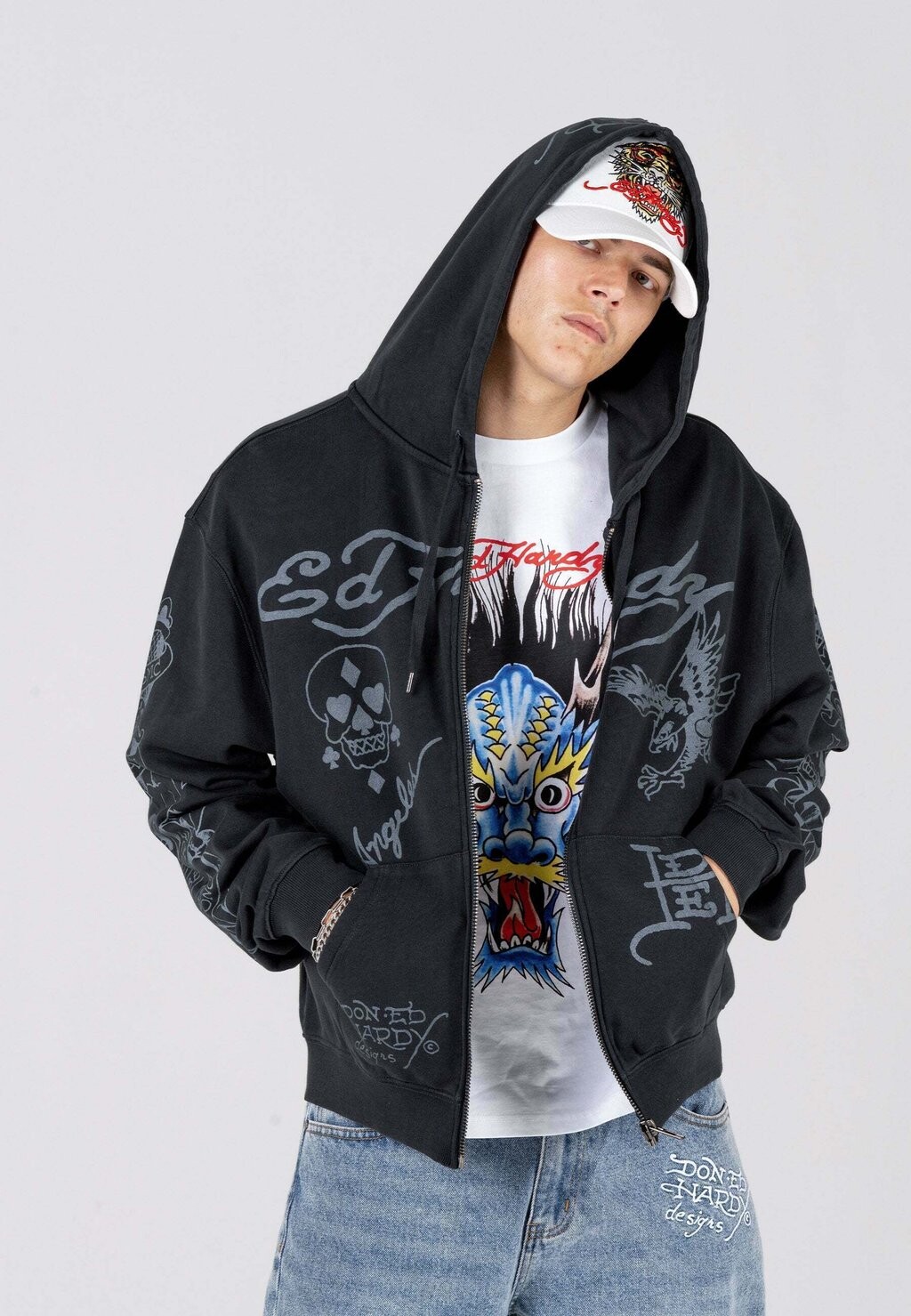 

Толстовка на молнии Ed Hardy