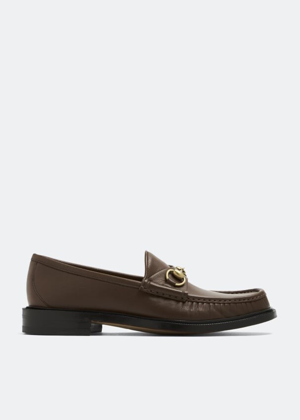 

Лоферы GUCCI Horsebit loafers, коричневый