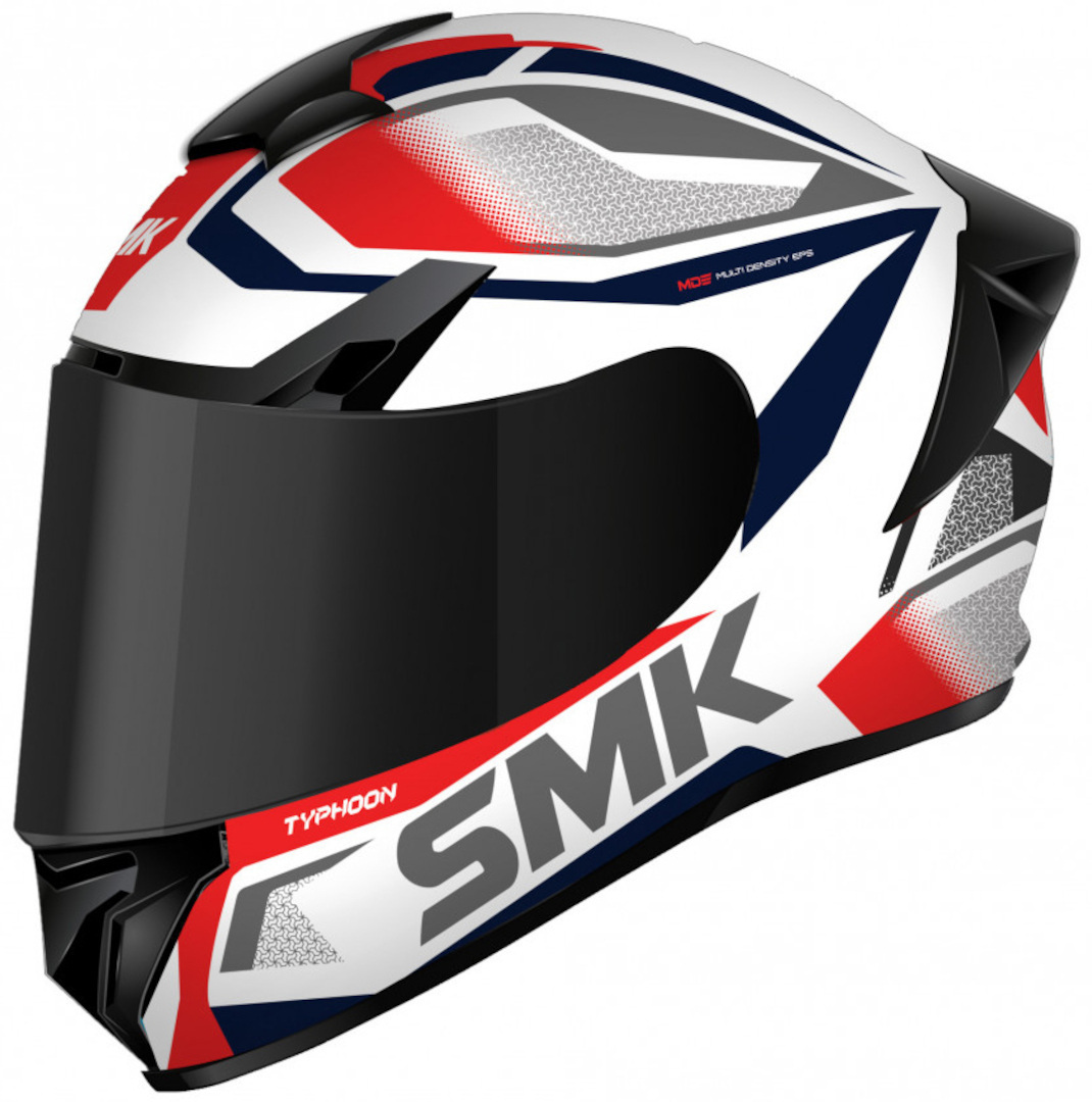 Шлем SMK Typhoon Thorn, белый/красный