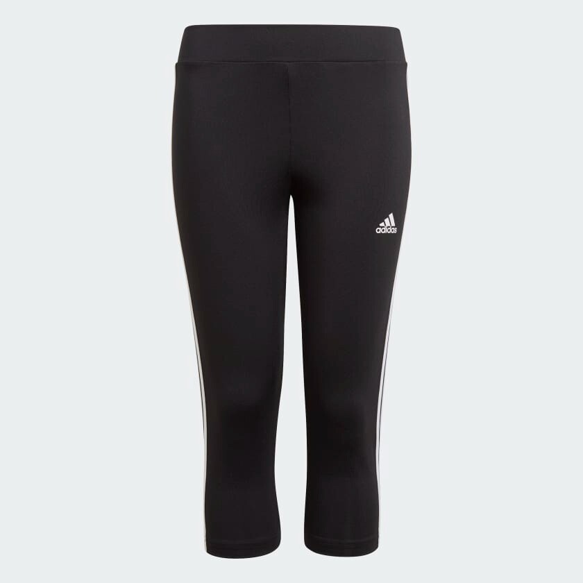 

Тайтсы Adidas Sportswear Designed To Move 3-stripes 3/4, черный/белый