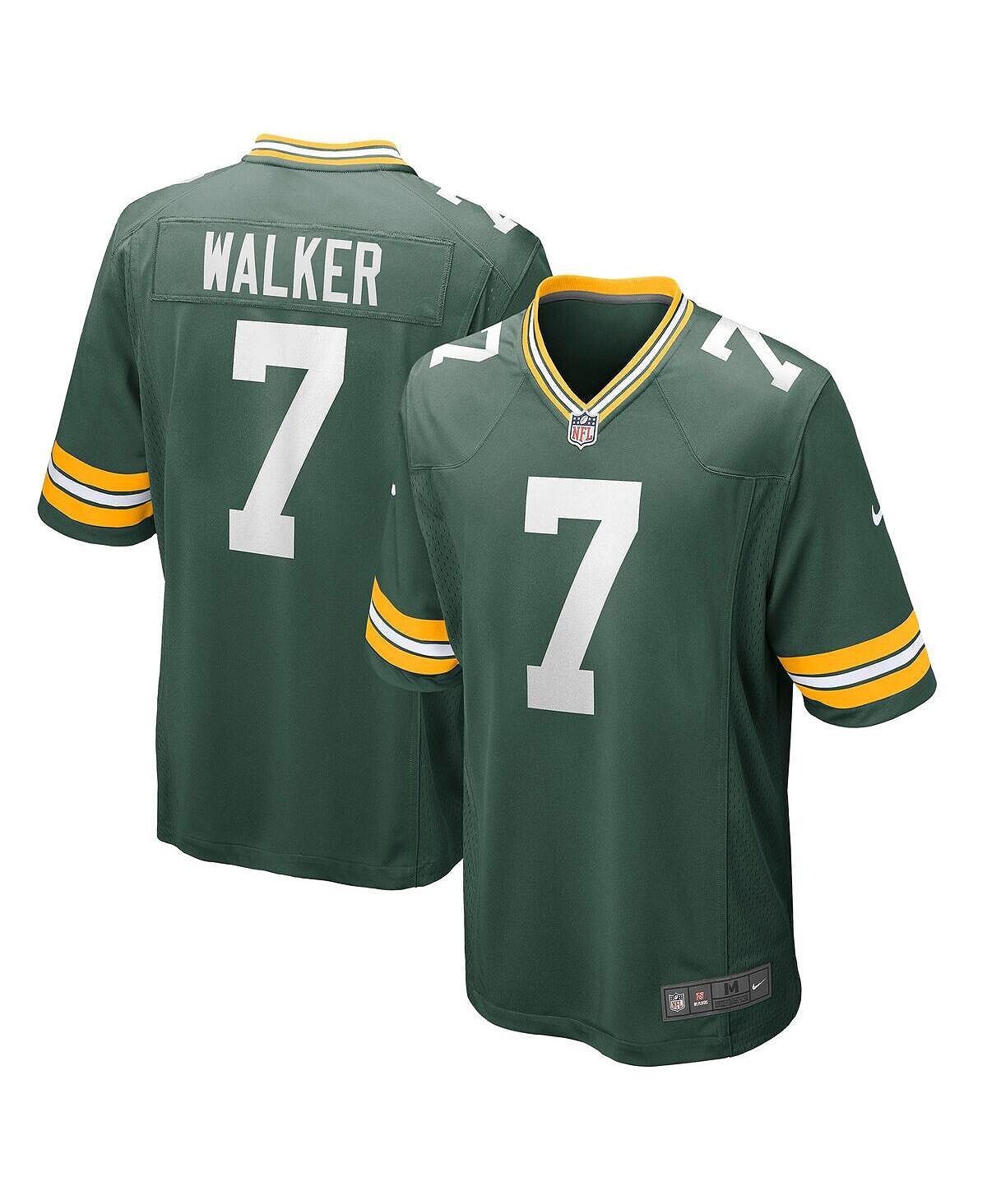 Мужская футболка quay walker green green bay packers 2022 nfl draft first round game jersey Nike, зеленый цена и фото