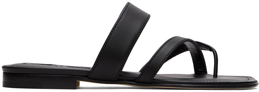 

Черные сандалии Susa Manolo Blahnik