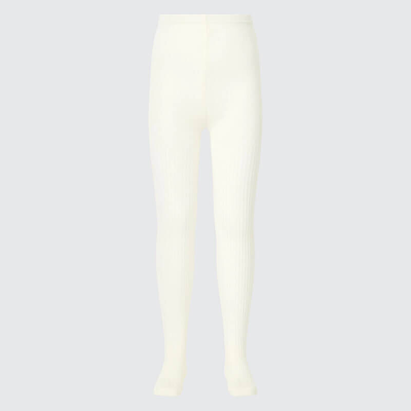 

Колготки Uniqlo Girls Ribbed Tights, белый