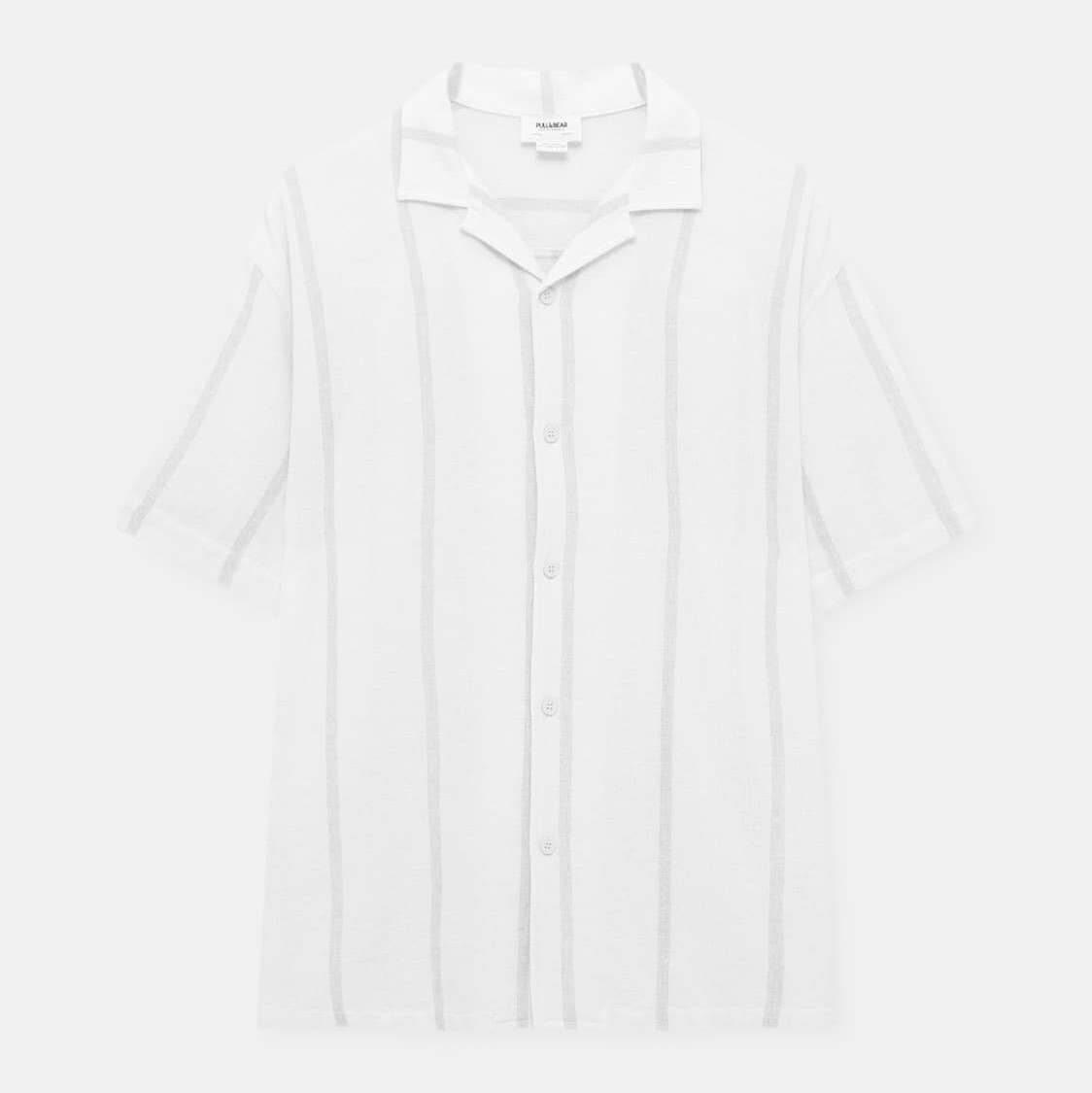 

Рубашка Pull&Bear Rustic Striped, белый