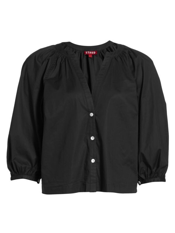

Поплиновый топ dill STAUD Black