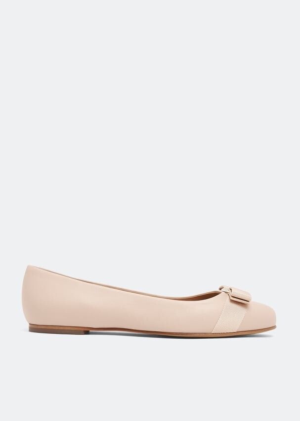 

Балетки FERRAGAMO Varina ballet flats, розовый