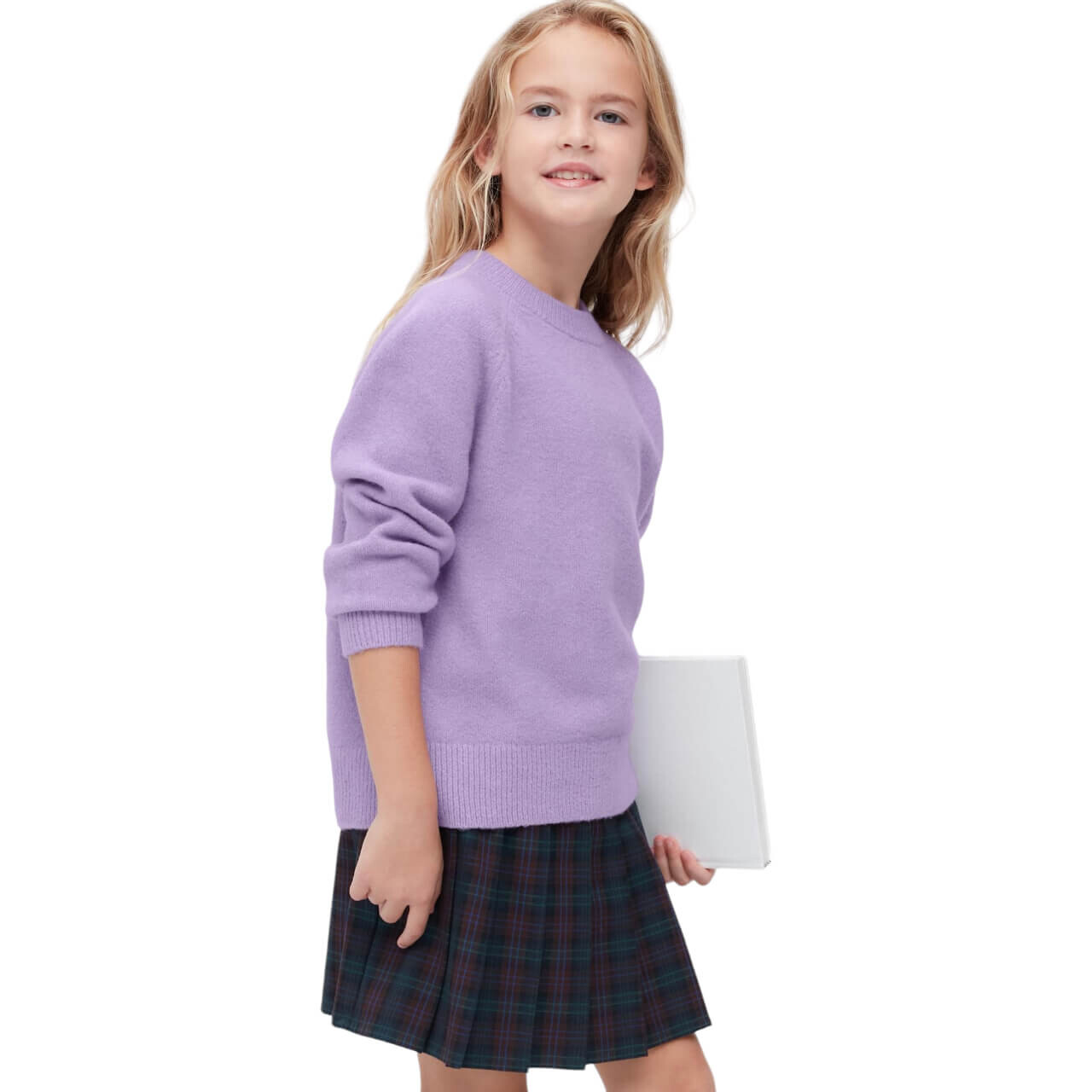 

Джемпер Uniqlo Kids Souffle, сиреневый