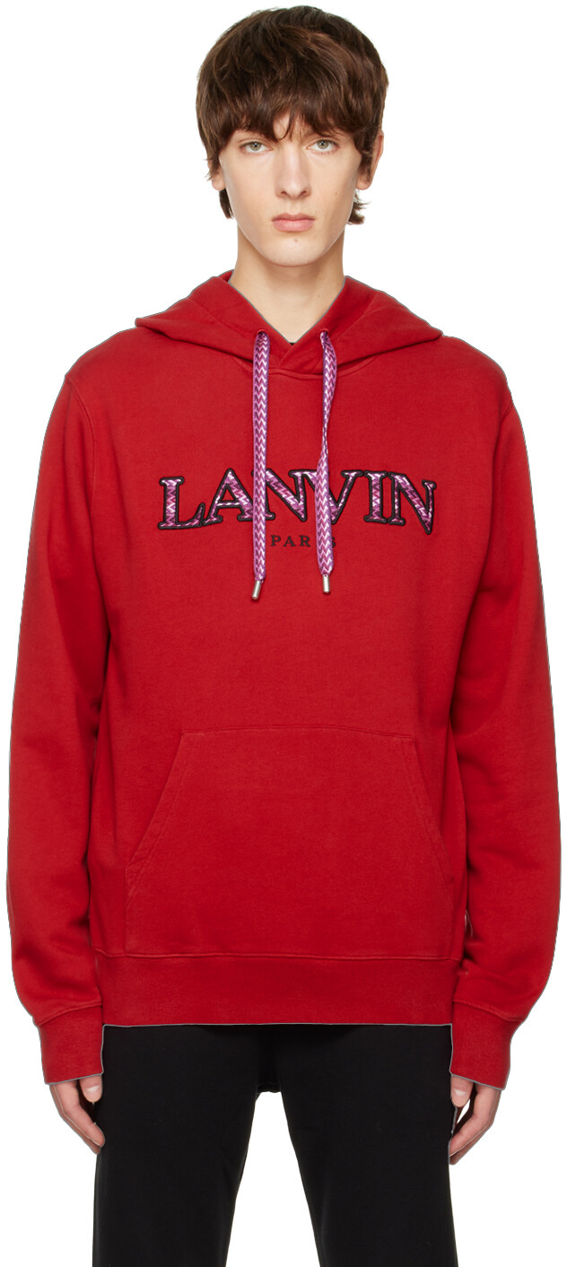 

Красная толстовка с капюшоном Lanvin