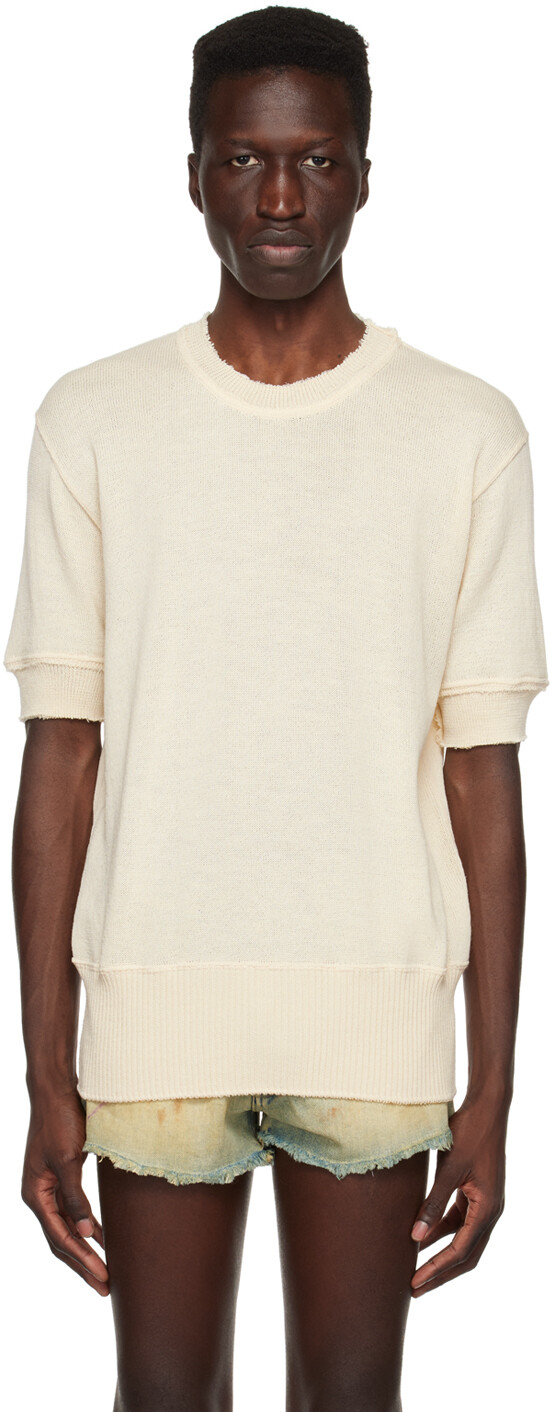 

Состаренная футболка Off-White Maison Margiela, Серый, Состаренная футболка Off-White Maison Margiela
