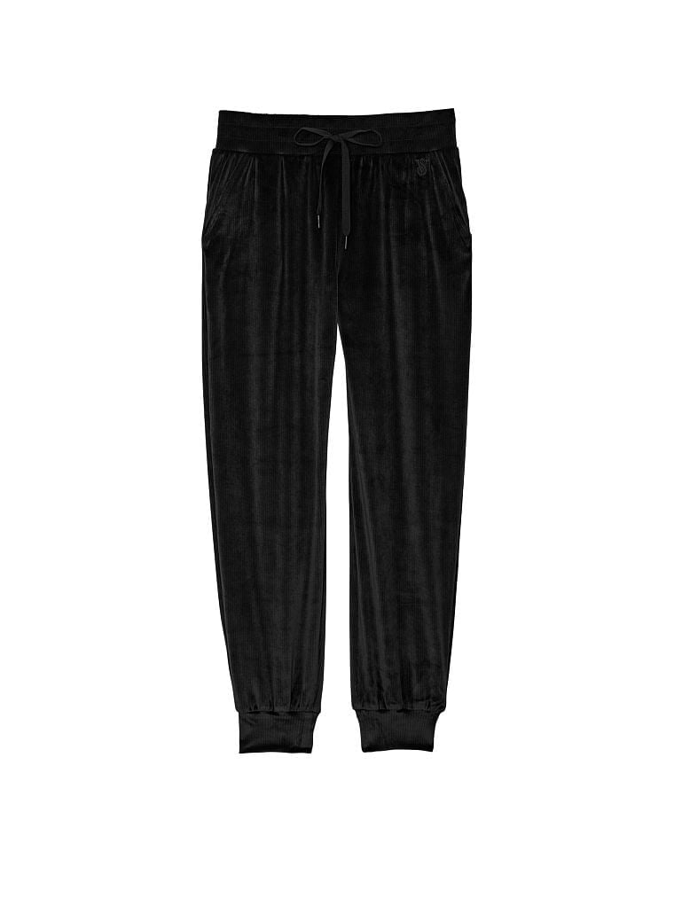 

Джоггеры Victoria's Secret Velour Ribbed, черный