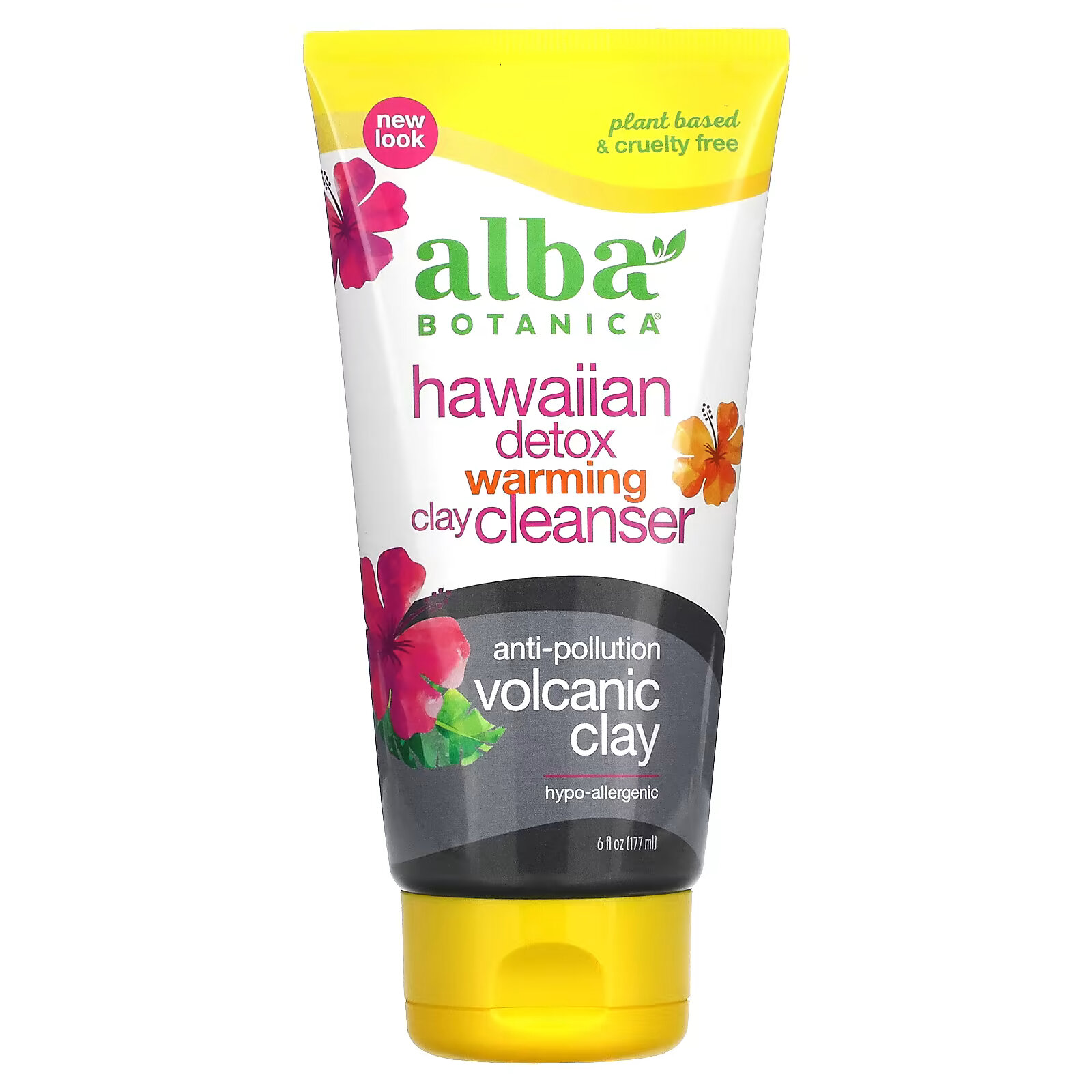 Alba Botanica, Hawaiian Detox Warming Clay, очищающее средство, 177 мл (6 жидк. Унций) differin ежедневное освежающее очищающее средство 6 жидких унций 177 мл