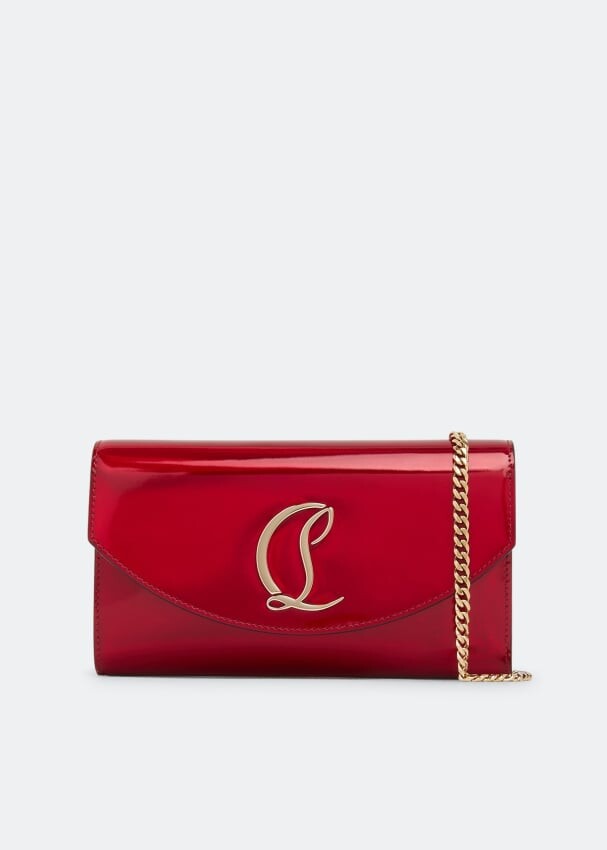 

Кошелек CHRISTIAN LOUBOUTIN Loubi54 chain wallet, красный