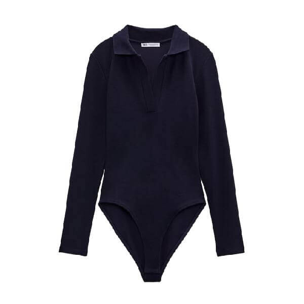 

Боди Zara Soft Polo, темно-синий