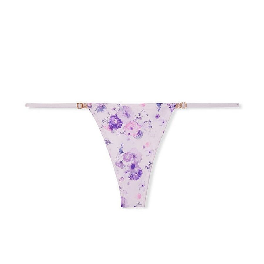 

Стринги Victoria's Secret Love Cloud Adjustable, белый/фиолетовый