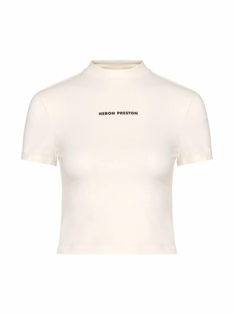 

Хлопковая футболка с логотипом Heron Preston, Белый