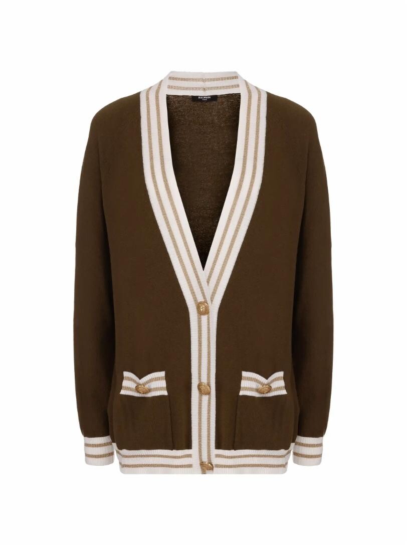 

Вязаный кардиган с логотипом Balmain