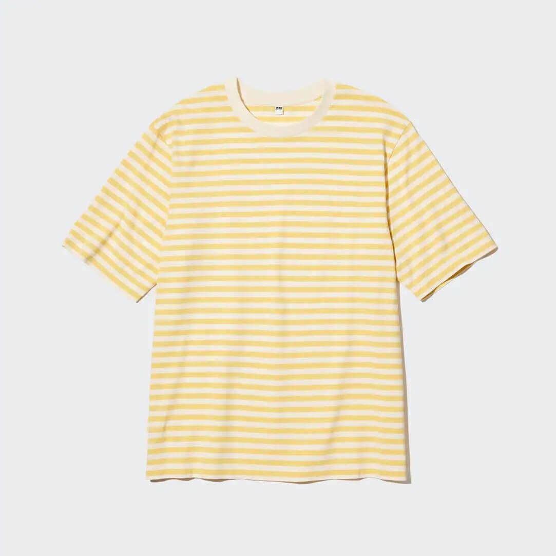

Футболка Uniqlo Oversized Striped, желтый