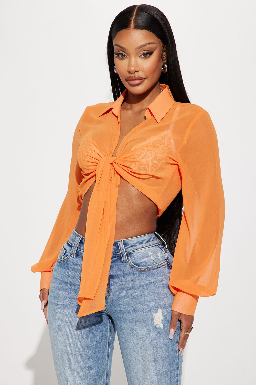 

Топ Fashion Nova WN9910A, оранжевый
