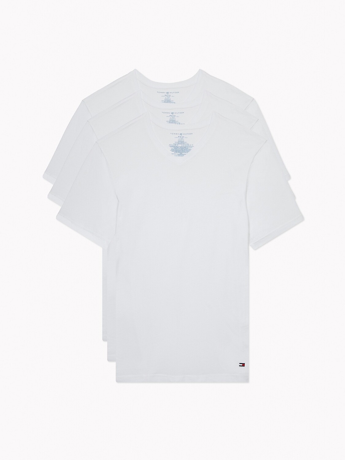 

Набор футболок Tommy Hilfiger cotton classics v-neck, 3 штуки, белый