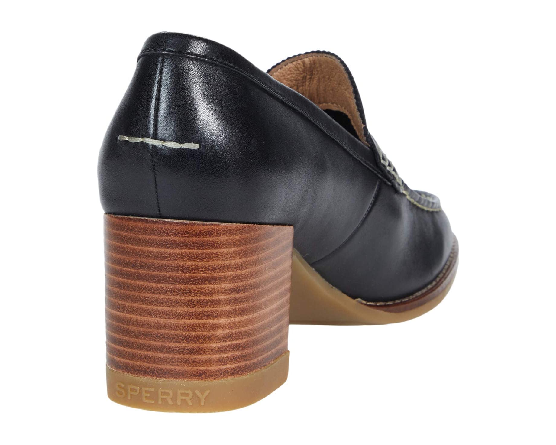 Sperry black penny best sale loafers