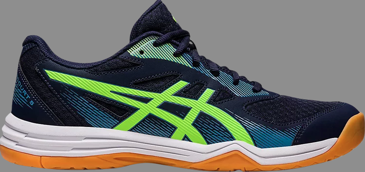 Кроссовки upcourt 5 'midnight hazard green' Asics, синий - фото