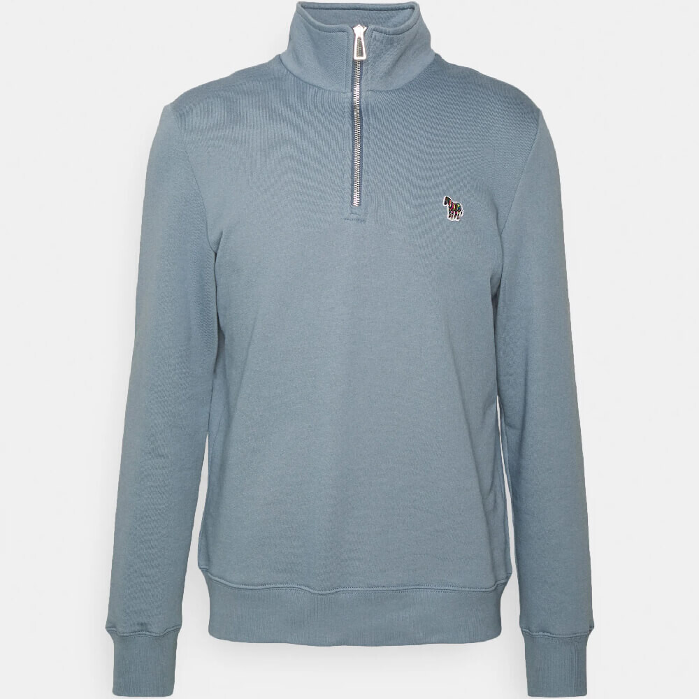 

Свитшот PS Paul Smith Zebra Zip, светло-синий
