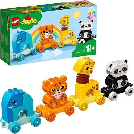 

Конструктор развивающий Lego Duplo поезд для животных с фигурками