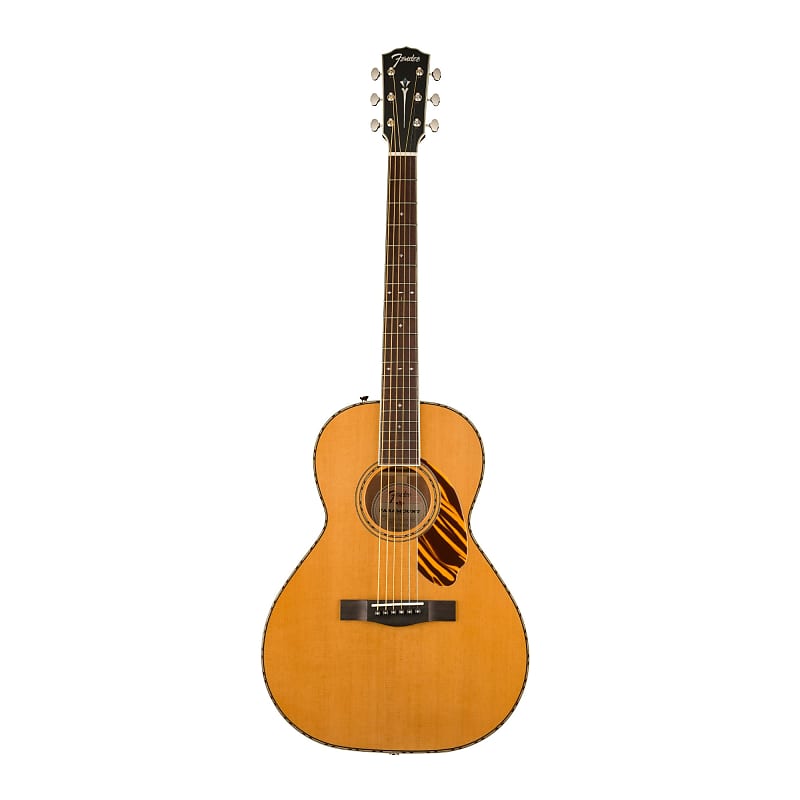 6-струнная акустическая гитара Fender PS-220E Parlor (натуральная) Fender PS-220E Parlor 6-String Acoustic Guitar (Natural) beige buffalo bone guitar pillow slotted nut for 6 string acoustic guitar