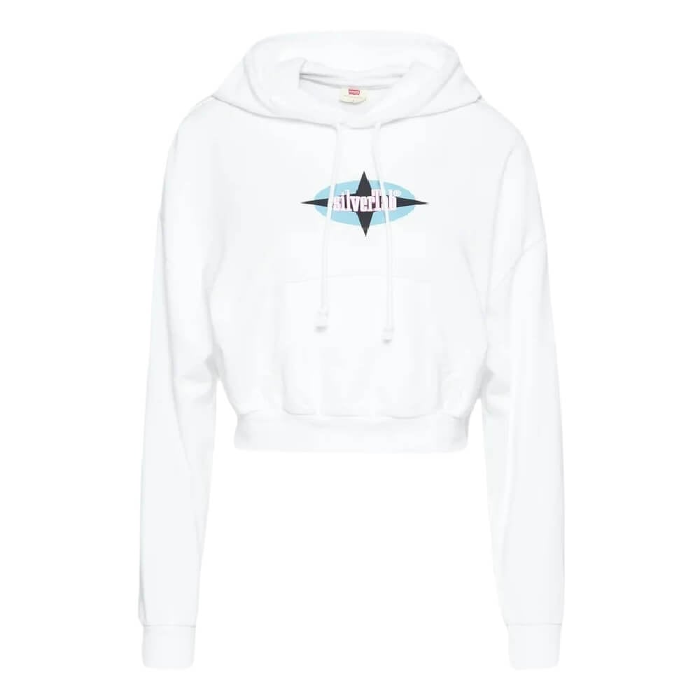 Толстовка Levi's Graphic Laundry Hoodie, белый/синий - фото