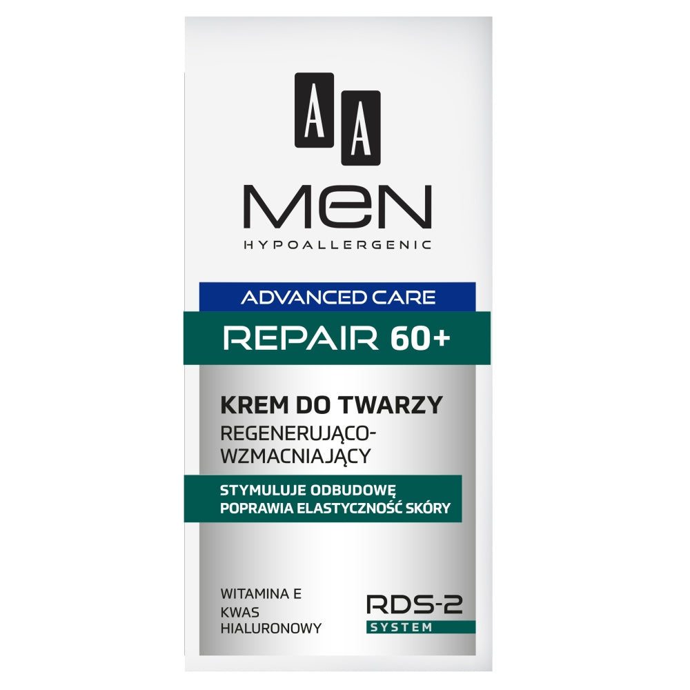 AA Крем для лица Men Advanced Care Repair 60+ регенерирующий и укрепляющий 50мл