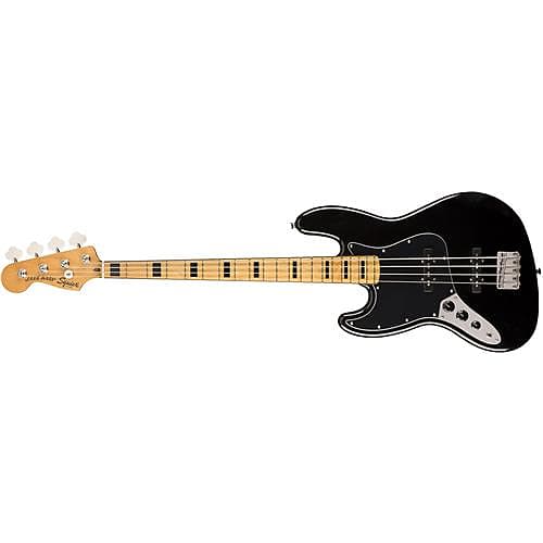Электрогитара Squier Classic Vibe '70s Jazz Bass для левой руки, кленовый гриф, черный Fender
