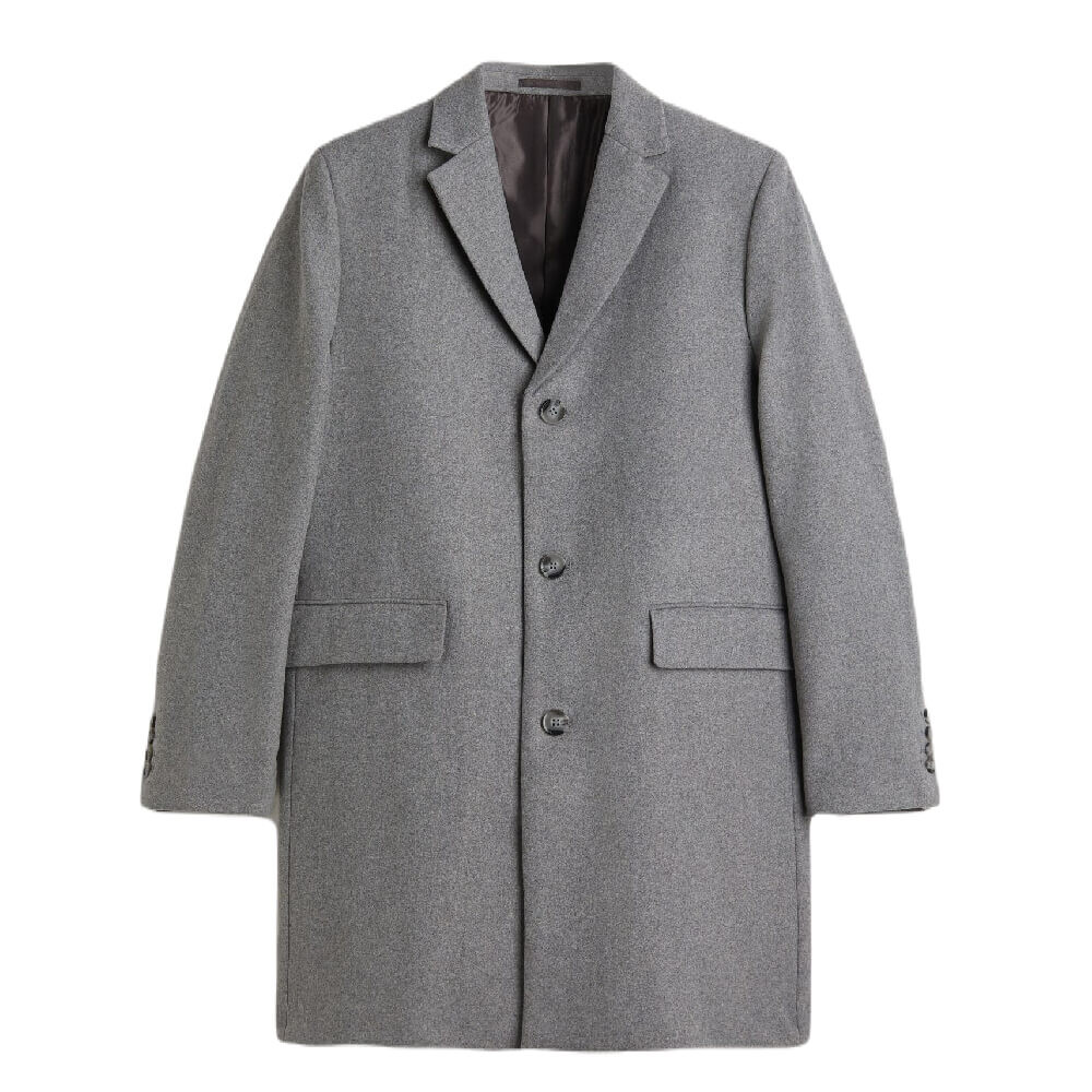 

Пальто H&M Wool-blend, серый