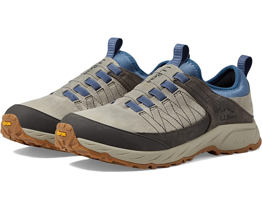

Кроссовки Trailfinder Waterproof Hiker Low Slip-On L.L.Bean, серо-коричневый/синий