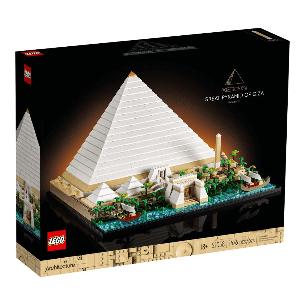 Конструктор LEGO Architecture Великая пирамида Гизы 21058, 1476 деталей ушаков в н арифметические задачи и геометрия пирамиды хеопса