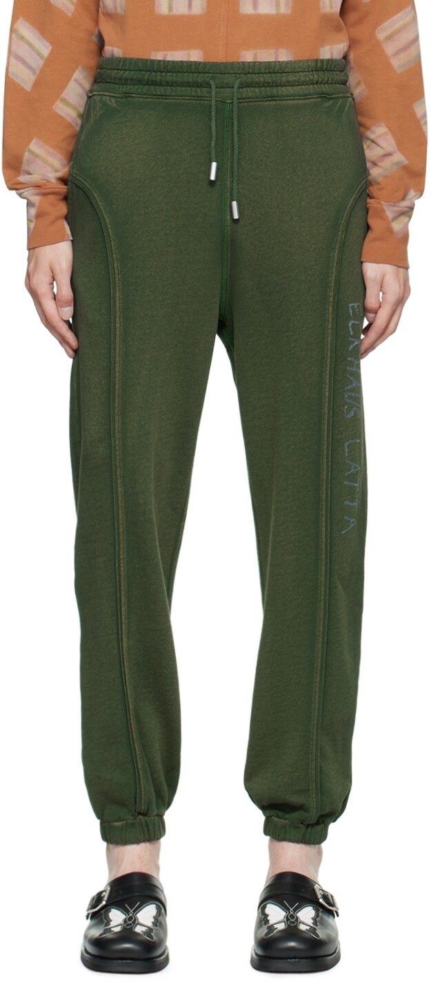 

Зеленые брюки Bonded Lounge Eckhaus Latta, Зеленый, Зеленые брюки Bonded Lounge Eckhaus Latta