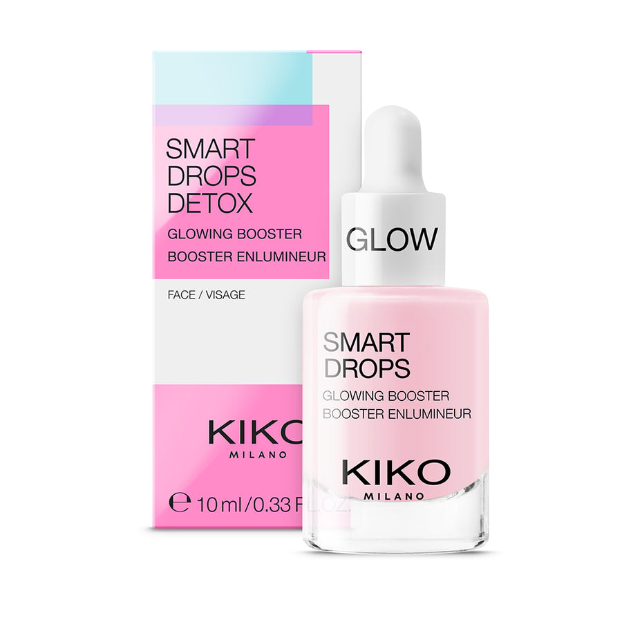 KIKO Milano Smart Glow Drops бустер для лица с эффектом сияния 10мл концентрат для лица с детокс эффектом kiko milano smart detox drops
