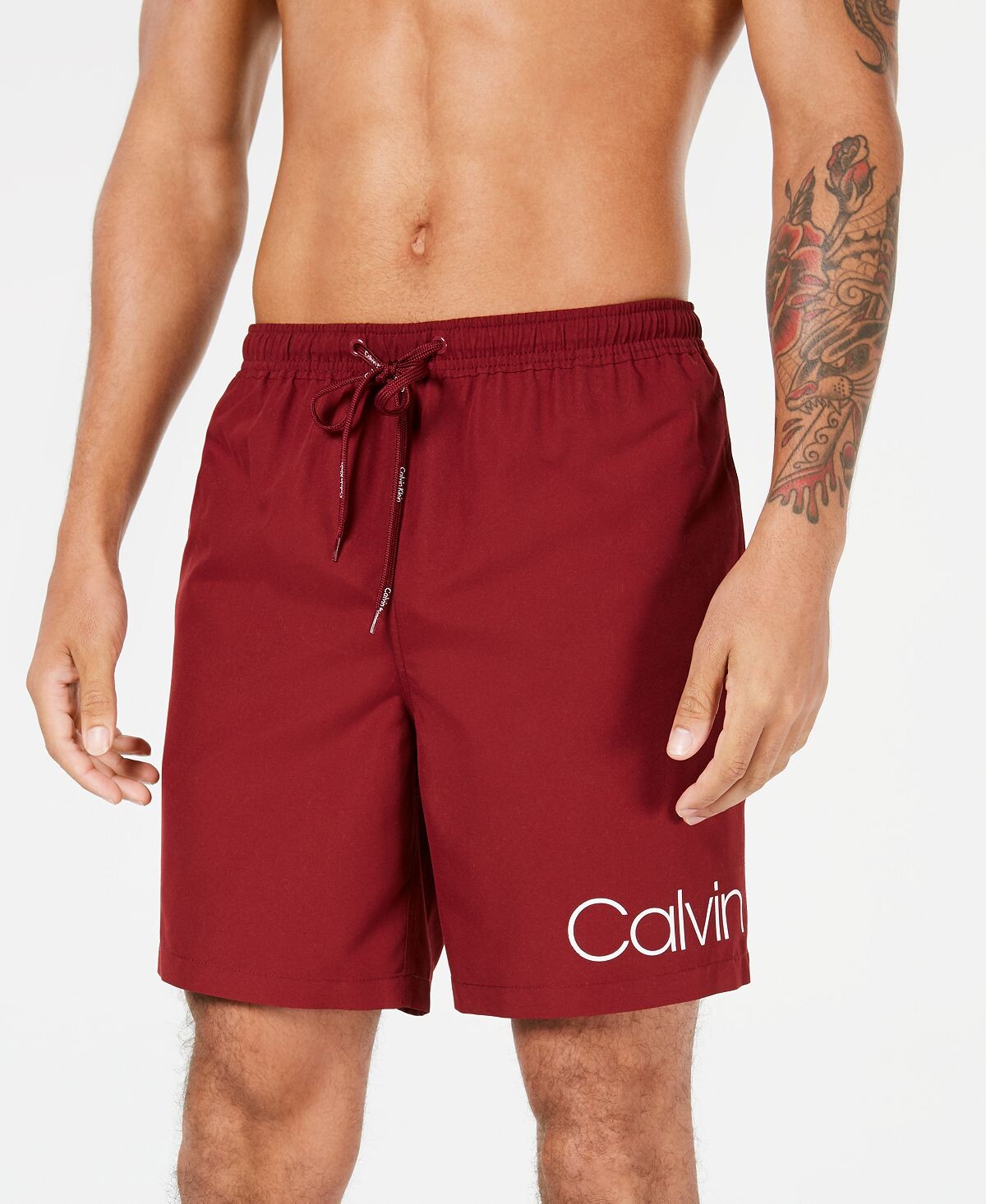 

Мужские плавки volley 7 дюймов с логотипом, созданные для macy's Calvin Klein