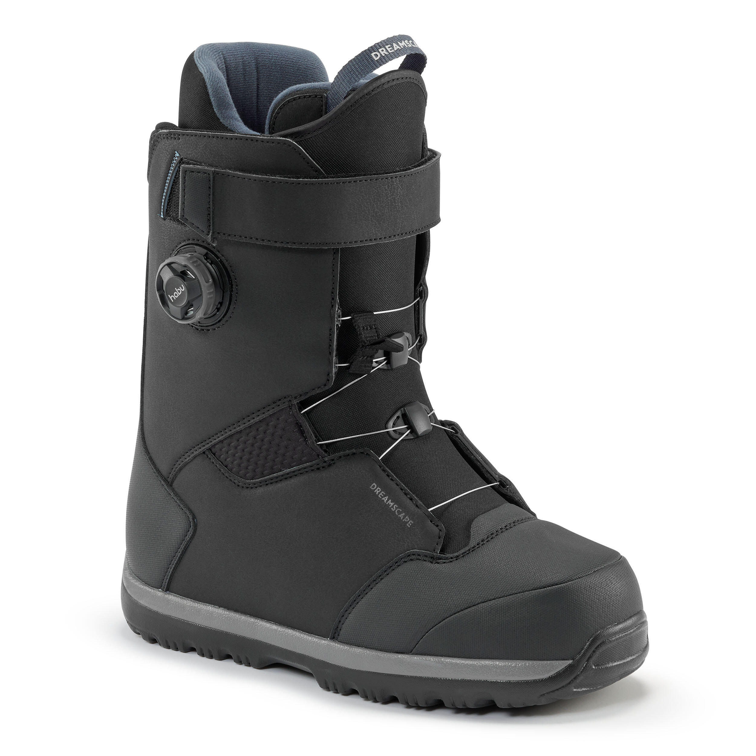 Ботинки для сноуборда мужские Dreamscape Allmountain с системой быстрой шнуровки, черный / серый ботинки для сноуборда мужские dreamscape серый черный